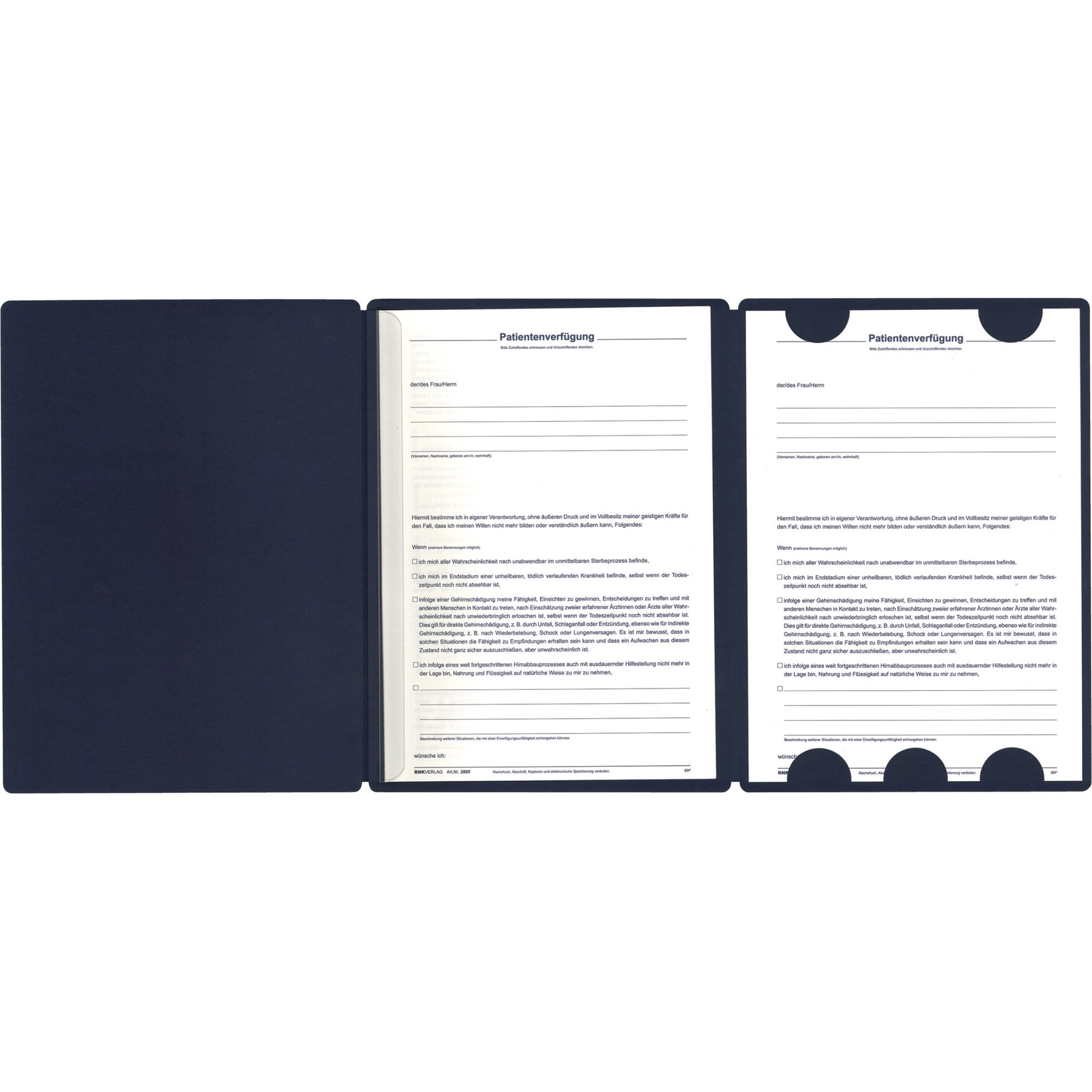 RNK Verlag Fächermappe Verlag Mappe Patientenverfügung günstig online kaufen