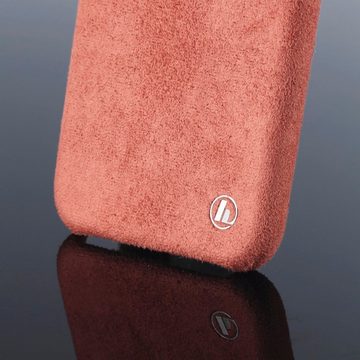 Hama Handyhülle Textil Touch Cover Schutz-Hülle Case Tasche, hochwertige Textilbezug Wireless-Charging edle und angenehme Haptik