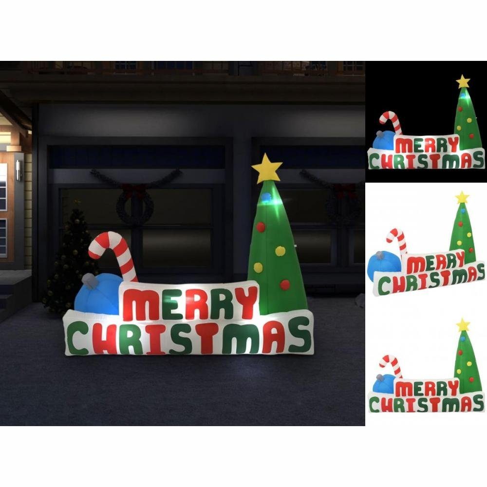 vidaXL Dekolicht Aufblasbare Weihnachtsdekoration LED Merry Christmas 240x188 cm