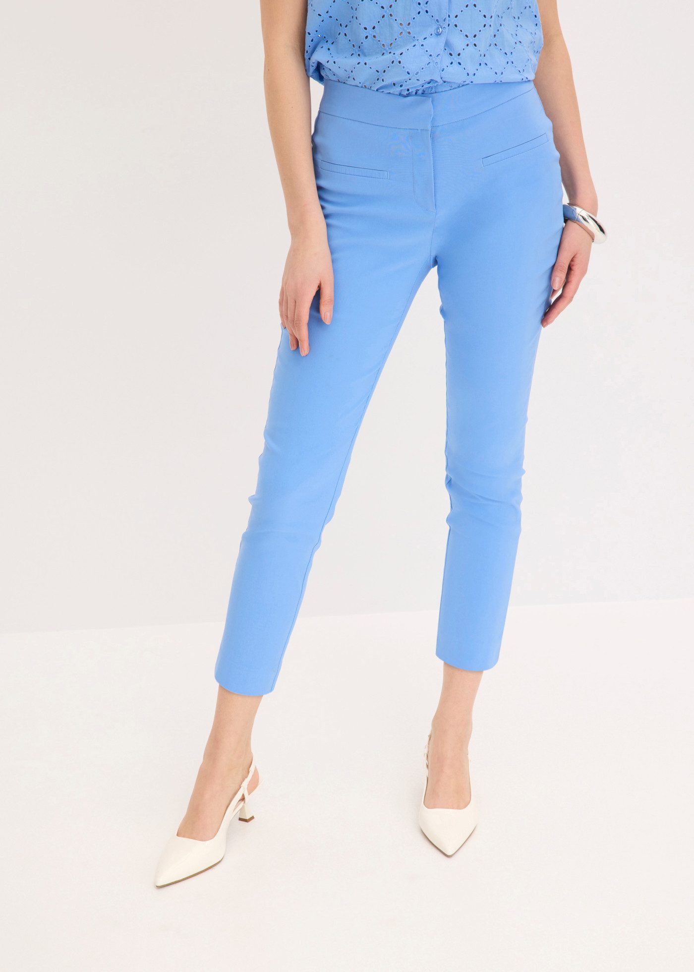 bonprix 7/8-Hose aus Viskose, Polyamid und Elasthan, Slim fit, femininer Stil