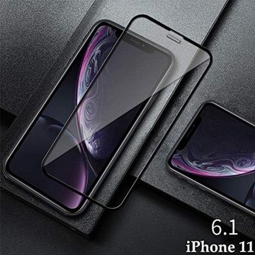 OLi Handyhülle Klar Silikonhülle für iPhone 11 mit 10D Schutzglas Komplet deckend 6,10 Zoll, Transparente Case mit Kamera Schutz Schutzglas von Rand bis zum Rand