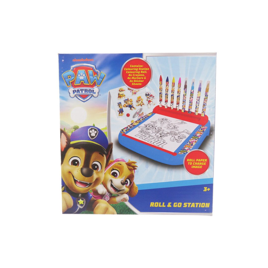 PAW PATROL Kreativset Paw Patrol Zeichenset Malstation mit 4 Markern 4 Buntstiften