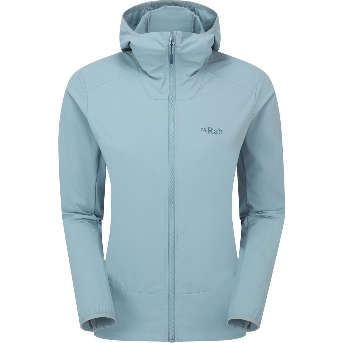 Rab Softshelljacke Borealis Hoody Wmns Leichter, funktionaler Hoody für Damen mit helmkompatibler Kapuze und