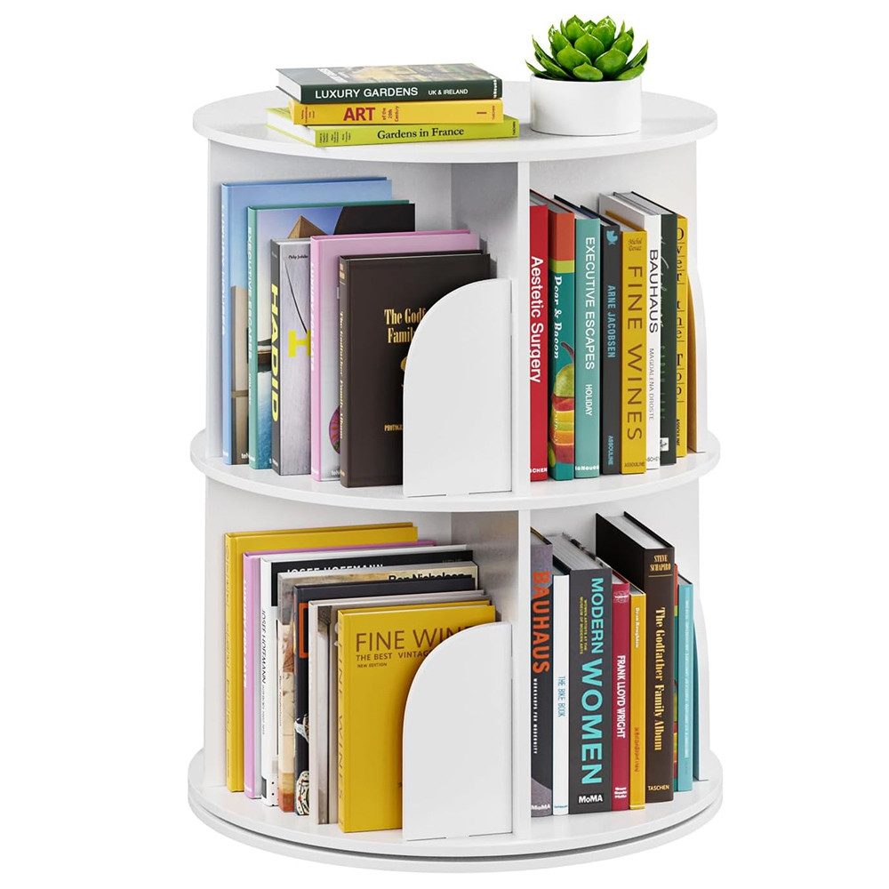 NUODWELL Bücherregal Drehbare Bücherregal, 2/3/4/5 Etagen günstig online kaufen