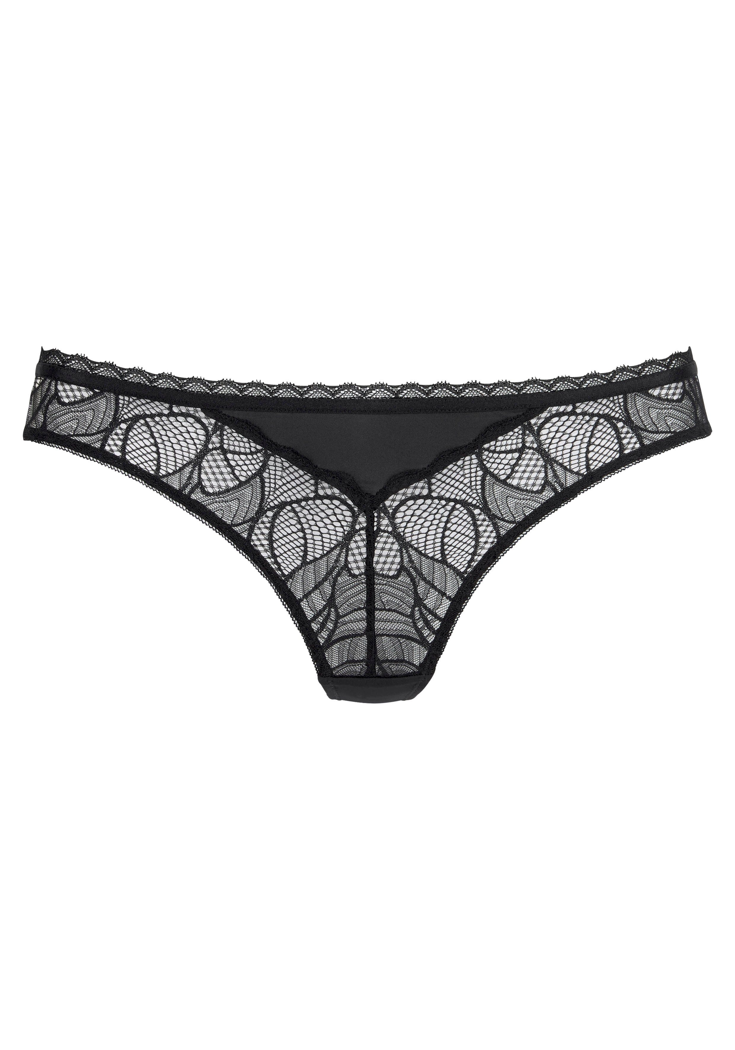 LASCANA Stringpanty "Alicia" aus dezent transparenter Spitze günstig online kaufen