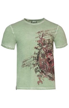 MarJo Trachtenshirt T-Shirt INGO eukalyptus