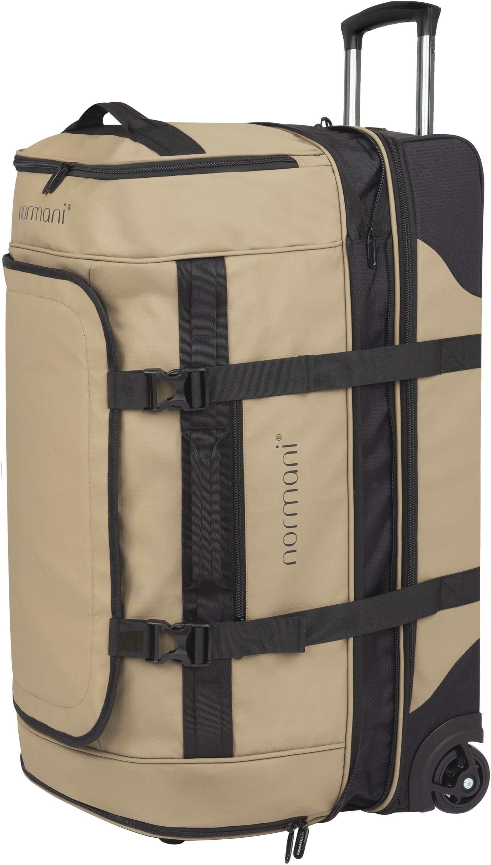 normani Reisetasche Reisetrolley 100-120 L Samara, Reisetasche mit Teleskopgriff erweiterbar von 100 auf 120 Liter