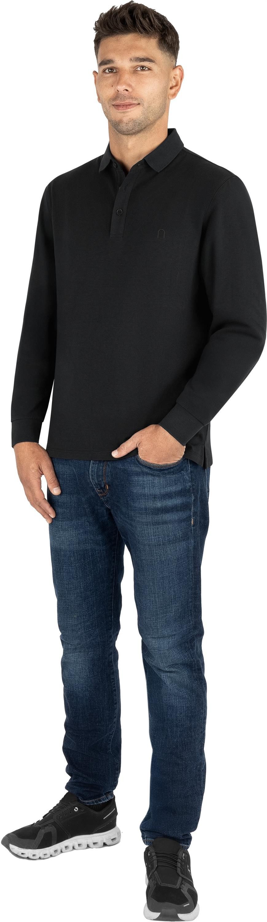 normani Langarmshirt 4er Set Herren Langarm Poloshirt Lyroe Longsleeve Poloshirt 4er Pack für Männer – Bild 5 von 5