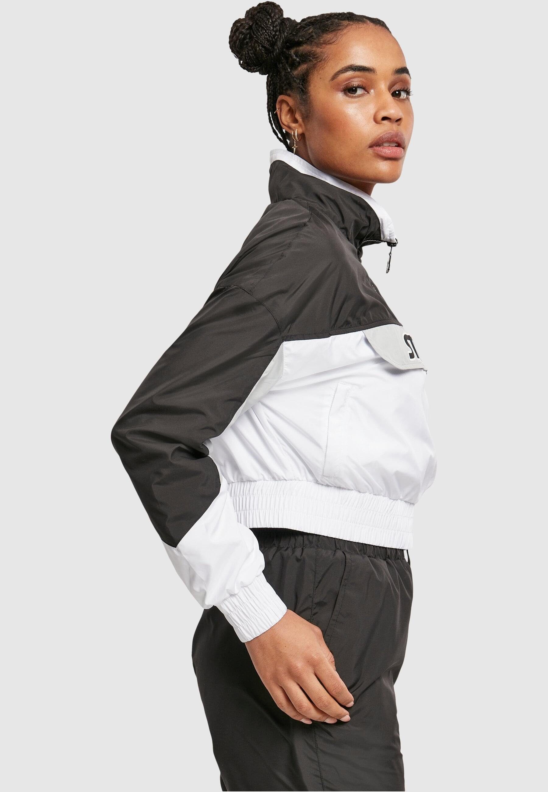 Starter Black Label Outdoorjacke Damen Jacket Starter (1-St) Ladies Over Colorblock Pull black/white