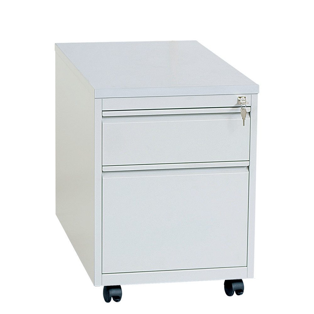 Steelboxx Rollcontainer Büro Rollcontainer -- 62x46x59cm Bürocontainer mit Hängeregistratur, Stahl, komplett montiert und verschweißt