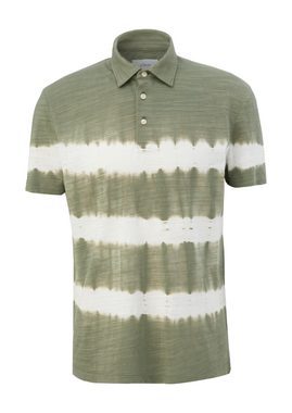 s.Oliver Kurzarmshirt Poloshirt im Batik-Look Garment Dye