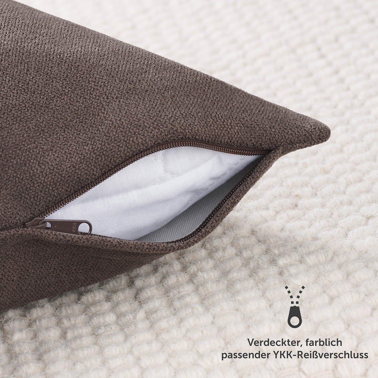 Blumtal Kissenbezug Chenille - Kuscheliges Zierkissen, günstig online kaufen