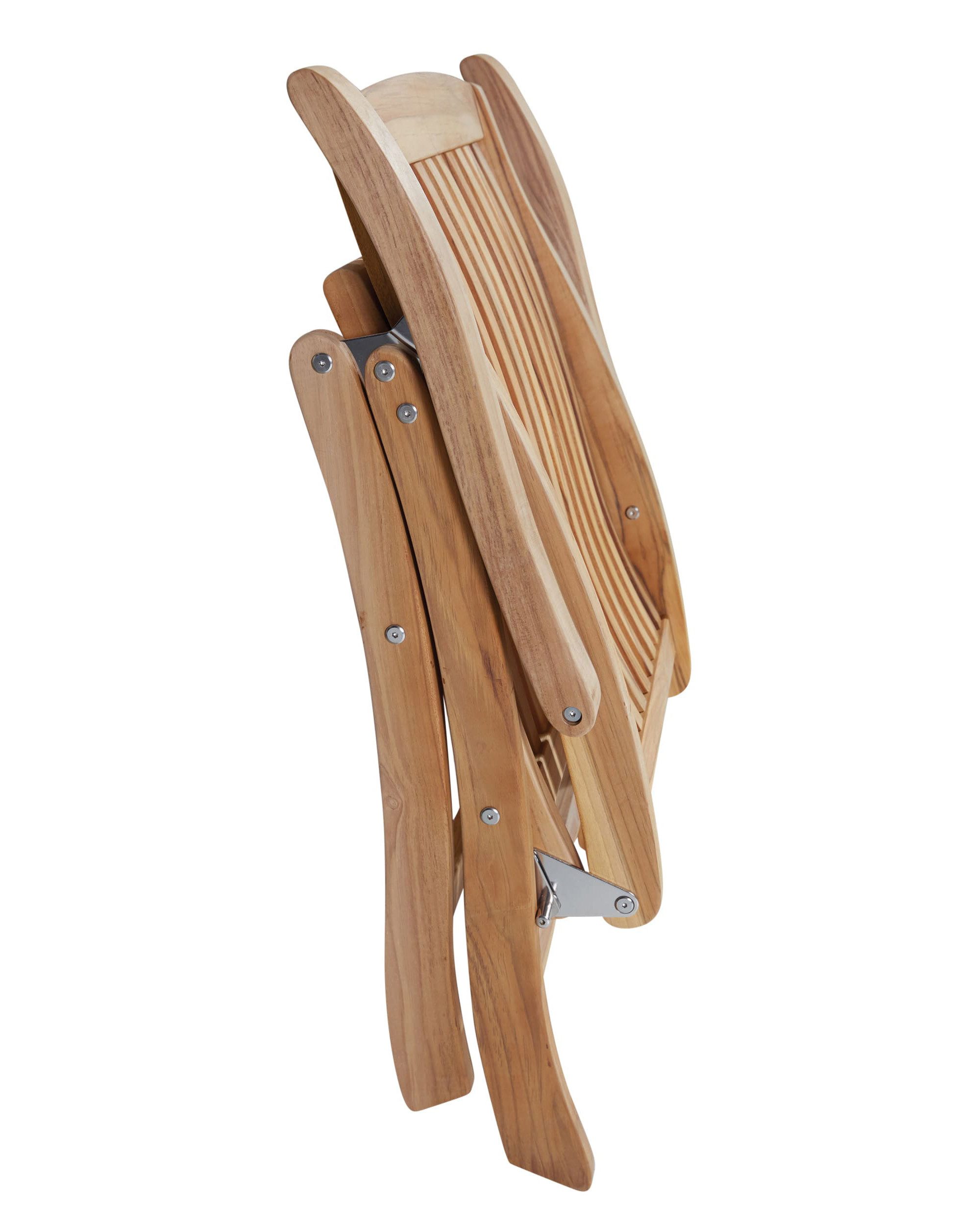 LC Garden Gartenstuhl LC Garden »Birmingham« Gartenstuhl Teak Klappstuhl Teakholz (2 St)