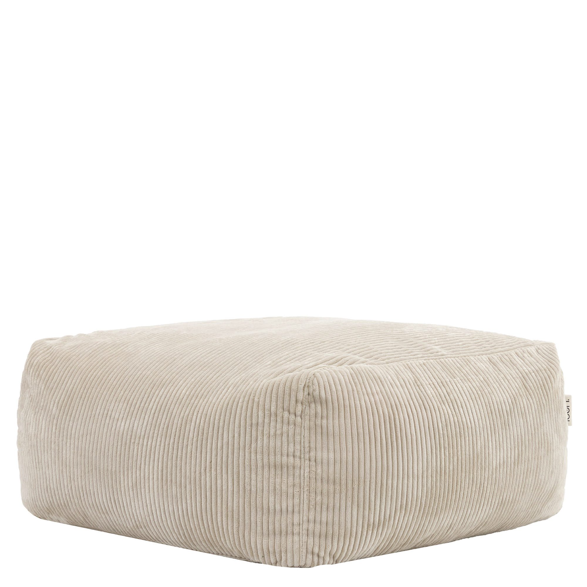 icon Sitzsack Modulares Hocker aus Cord Flauschig „Zen“, Schaumstoff Füllung, für Wohnzimmer, für Schlafzimmer