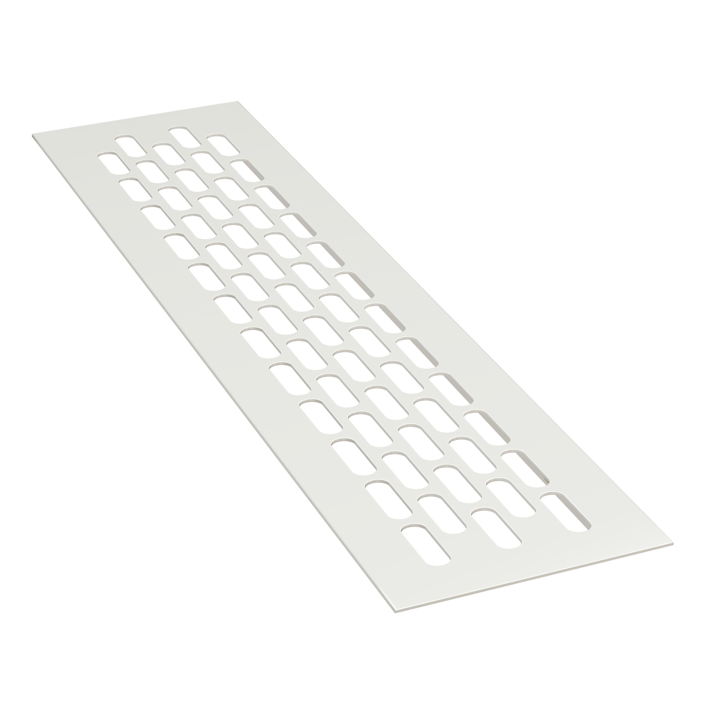 sossai® Lüftungsgitter Aluminium Belüftungsgitter Türgitter in Weiß (1 St)