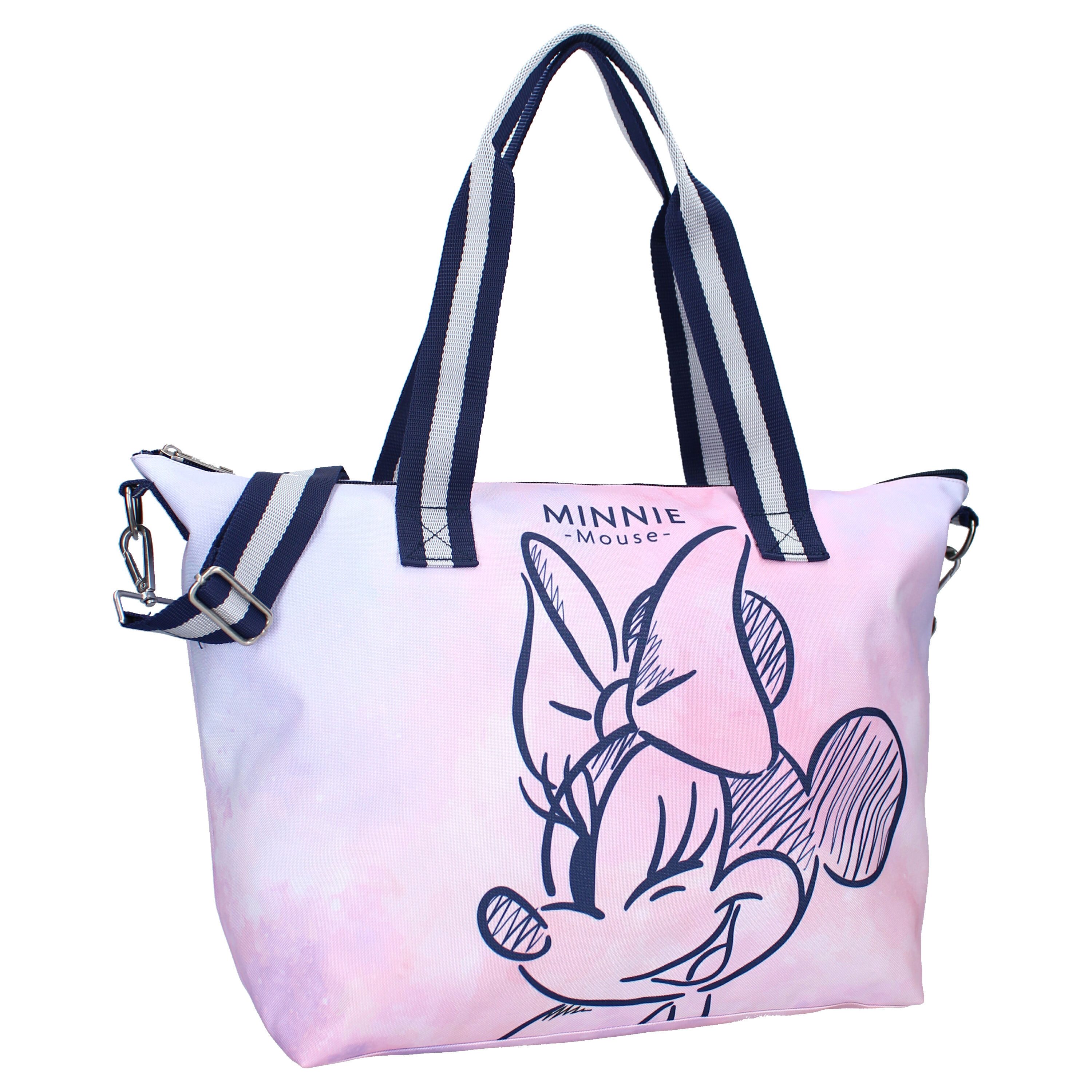 Disney Minnie Mouse Shopper Umhängetasche – modischer Shopper mit Reißversc günstig online kaufen