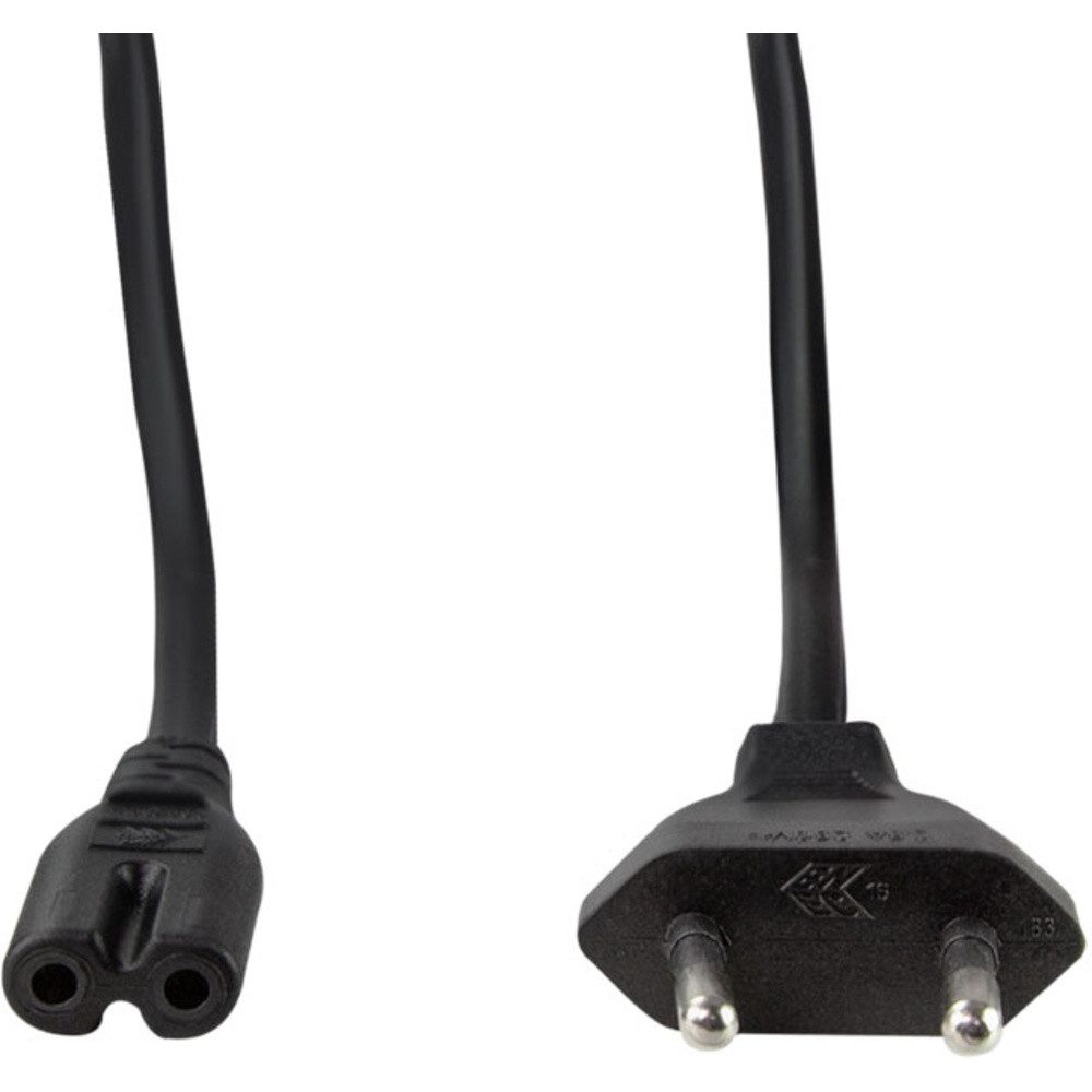 LogiLink LogiLink Strom Anschlusskabel [1x Euro-Stecker - 1x Kleingeräte-Buchse Stromkabel, (180.00 cm)