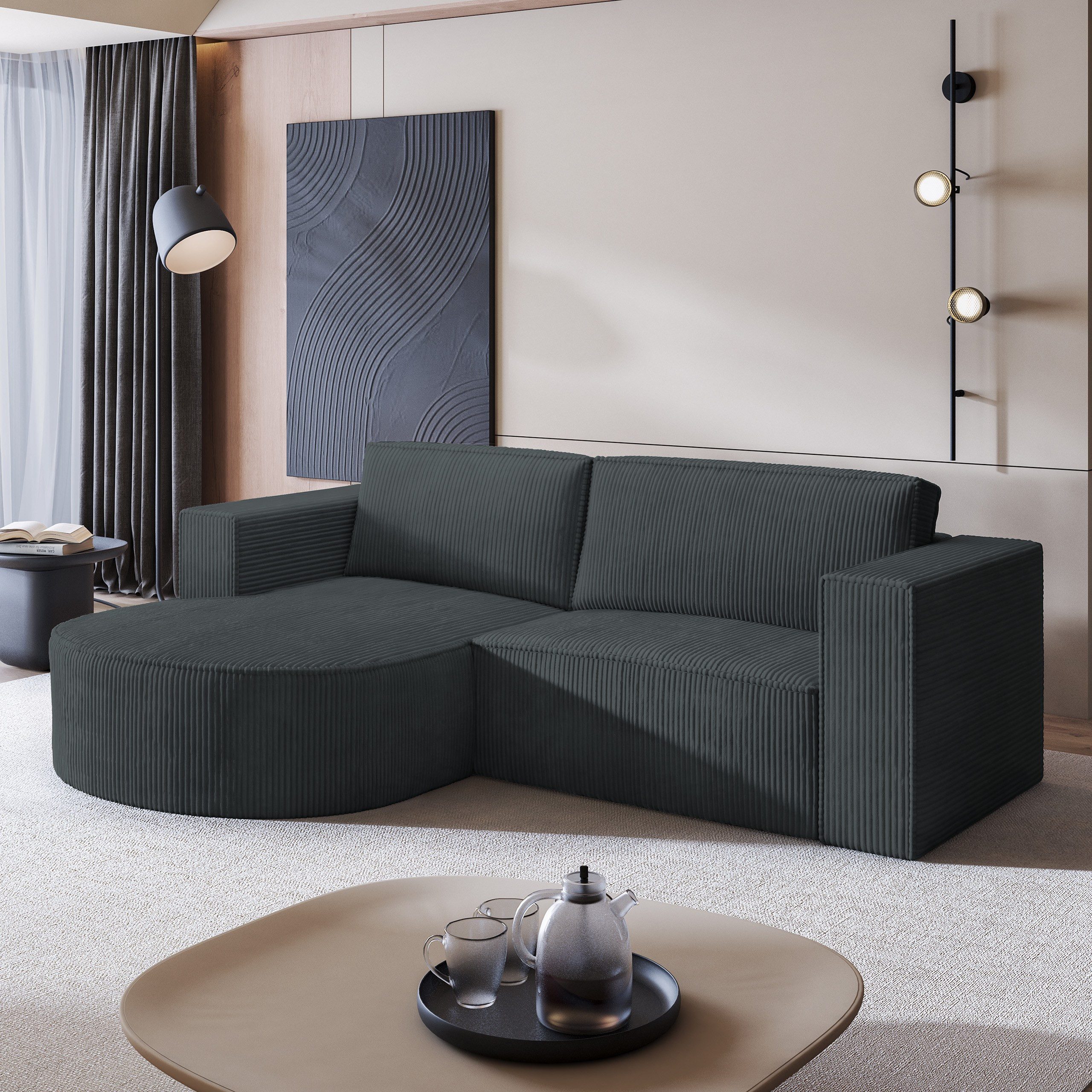 Masseno Ecksofa SORELA mit Schlaffunktion L-Form, günstig online kaufen