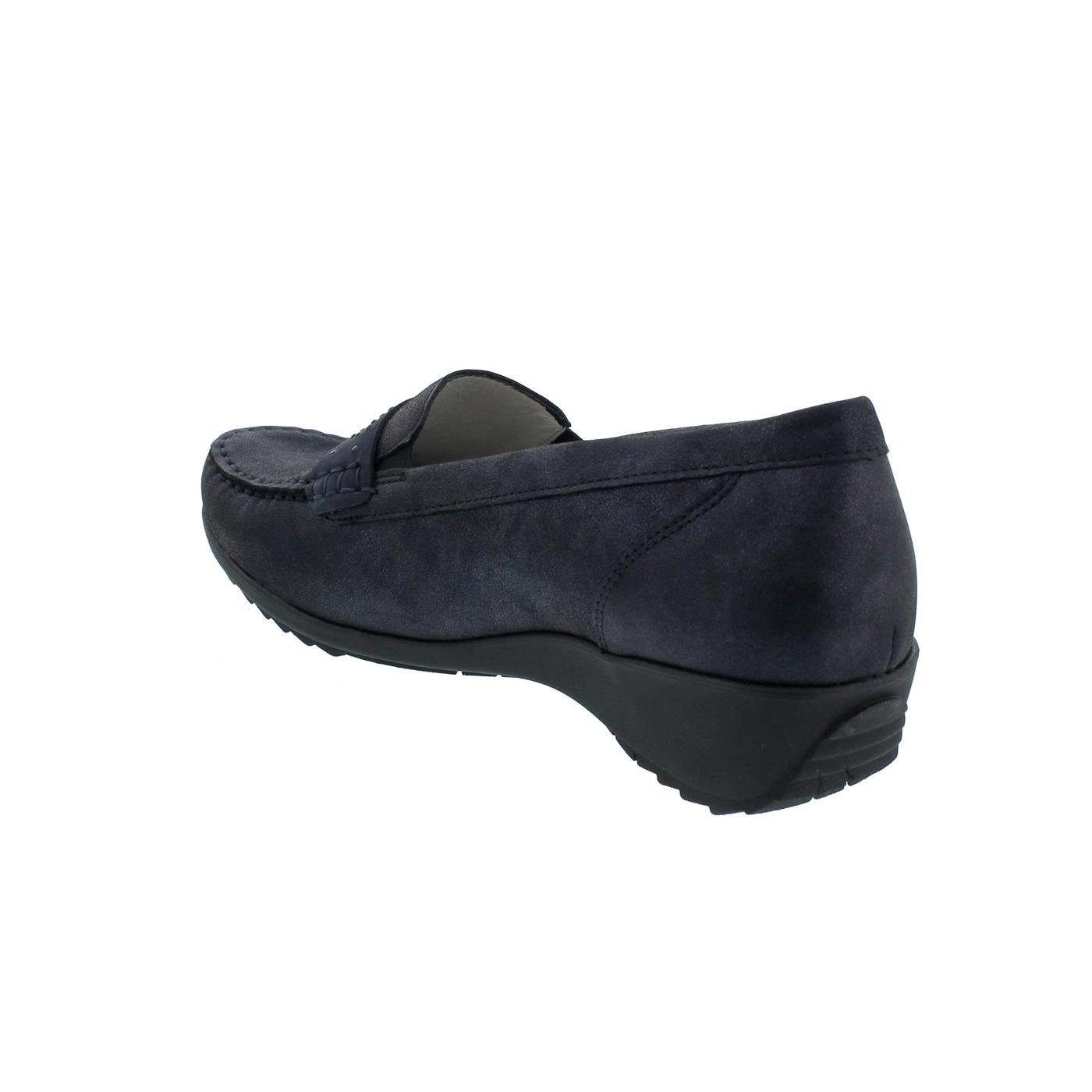 H Waldläufer notte, Slipper Nubuk Hanin, Bronx Mokassin, Bronx, 34850 Weite notte marine,