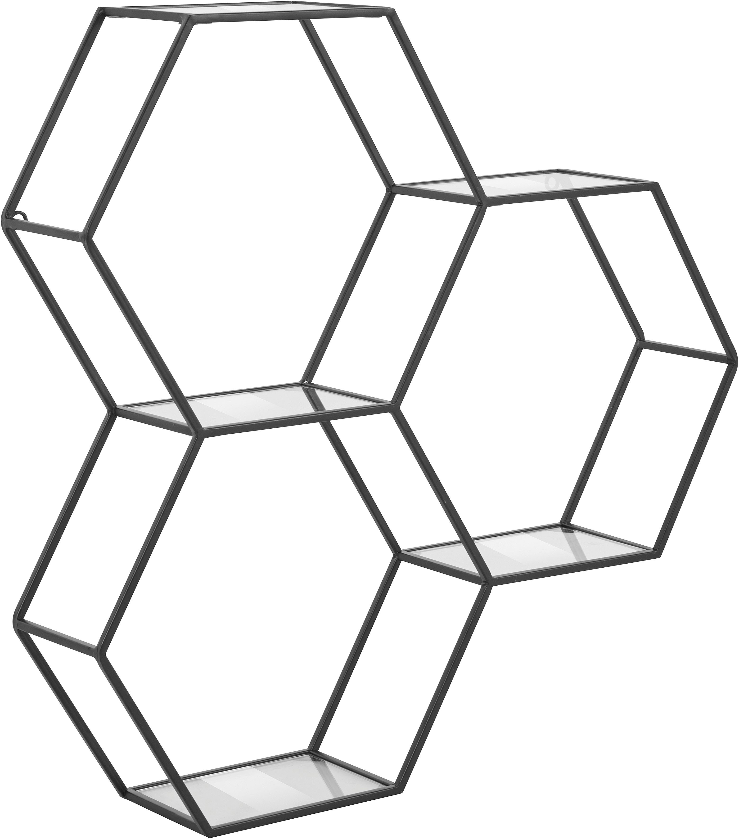 OTTO home Deko-Wandregal Lenia, Elegant, Schwarz günstig online kaufen