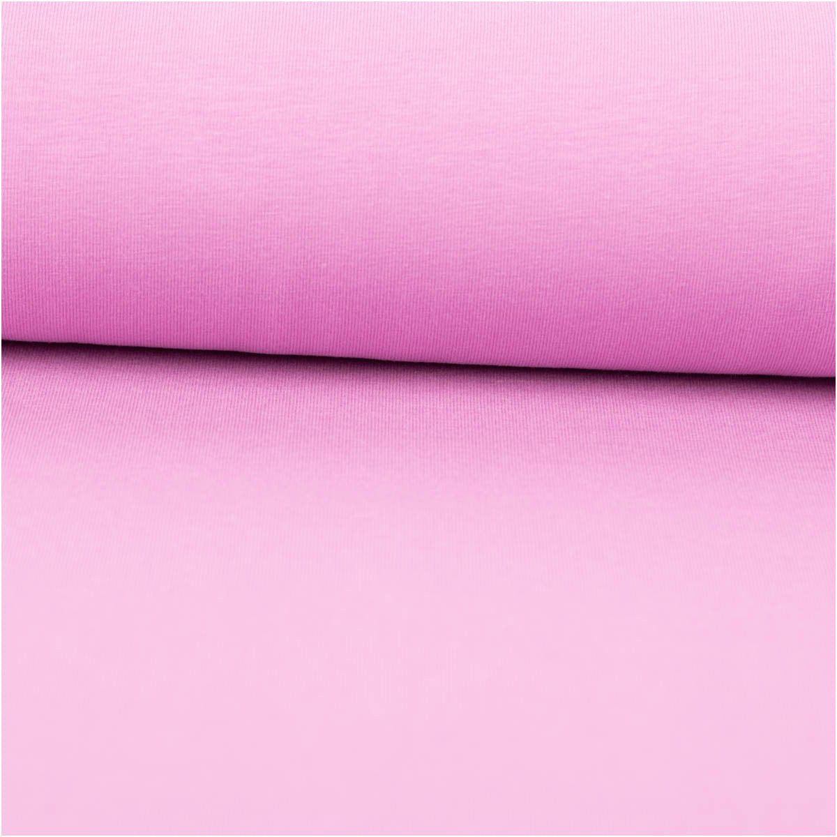 SCHÖNER LEBEN. Stoff Jersey Stoff Meterware Baumwolljersey einfarbig Hellviolett 150cm, allergikergeeignet,nachhaltig,atmungsaktiv,pflegeleicht