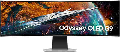 Samsung Odyssey OLED G9 S49CG954SU Curved-Gaming-OLED-Monitor (124 cm/49 ", 5120 x 1440 px, Quad HD, 0,03 ms Reaktionszeit, 240 Hz, OLED, 0.03ms (G/G)
