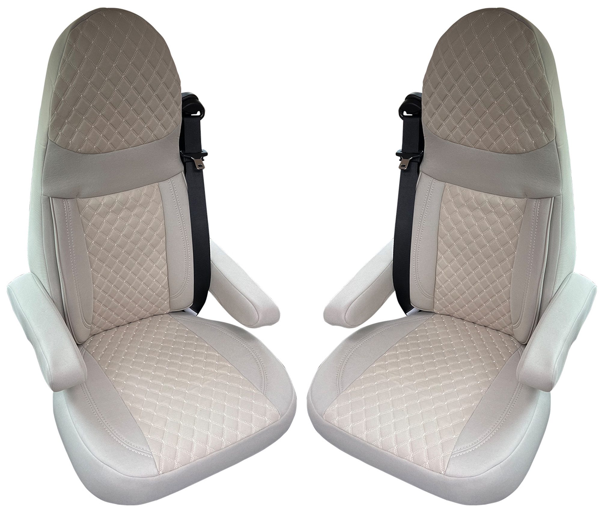 BREMER SITZBEZÜGE Autositzbezug für Aguti GIS-Liner und Milan-Sitze, Set, 2-tlg., Schonbezüge Sitzbezüge Fahrer und Beifahrer, in Beige