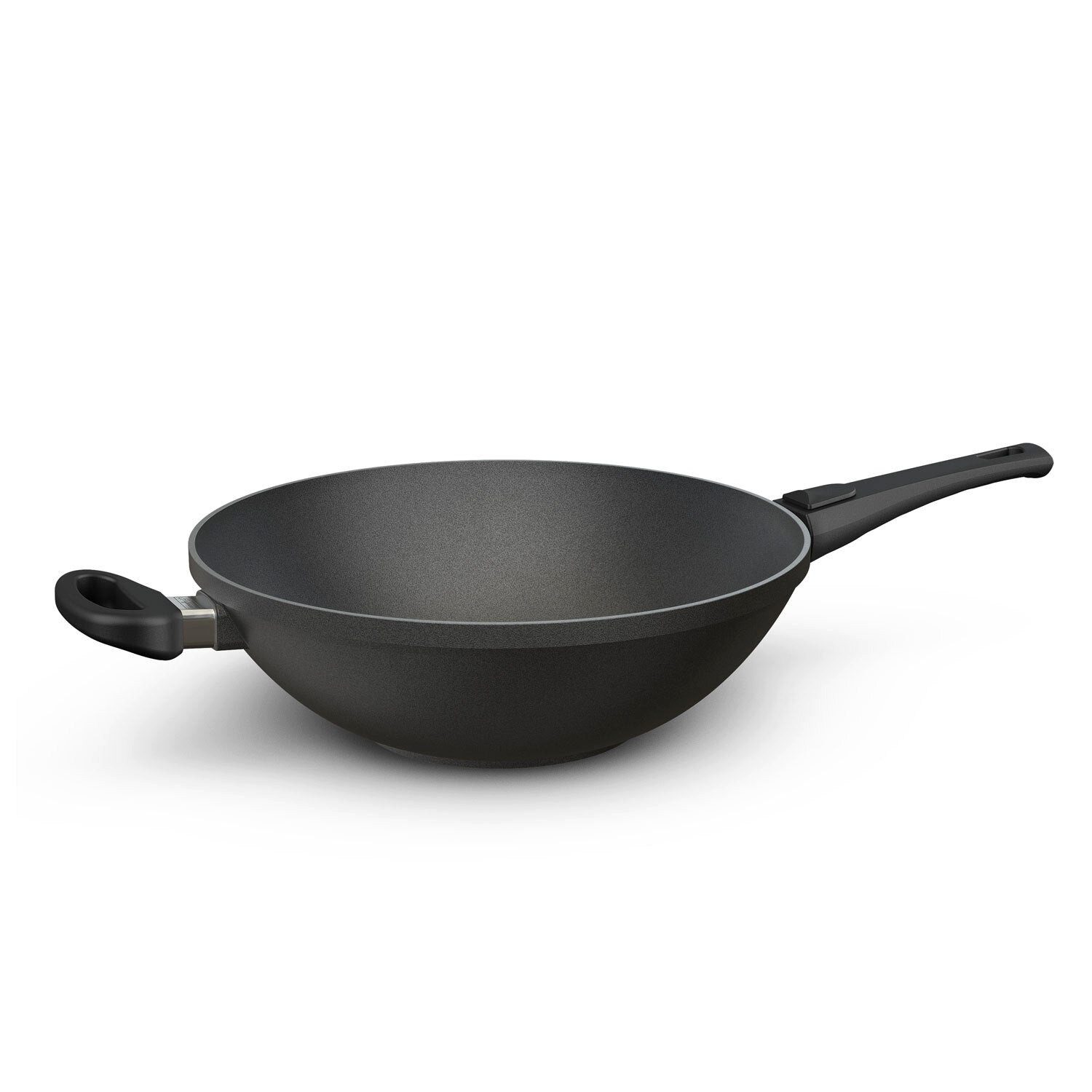 Hoffmann Germany Wok Wokpfanne Aluguss Induktion Ø 32 cm – Made in Germany, Aluguss (1-tlg., 1x Wok Ø 32 cm), abnehmbarer Griff, Antihaft, backofenfest bis 240°C, Induktion
