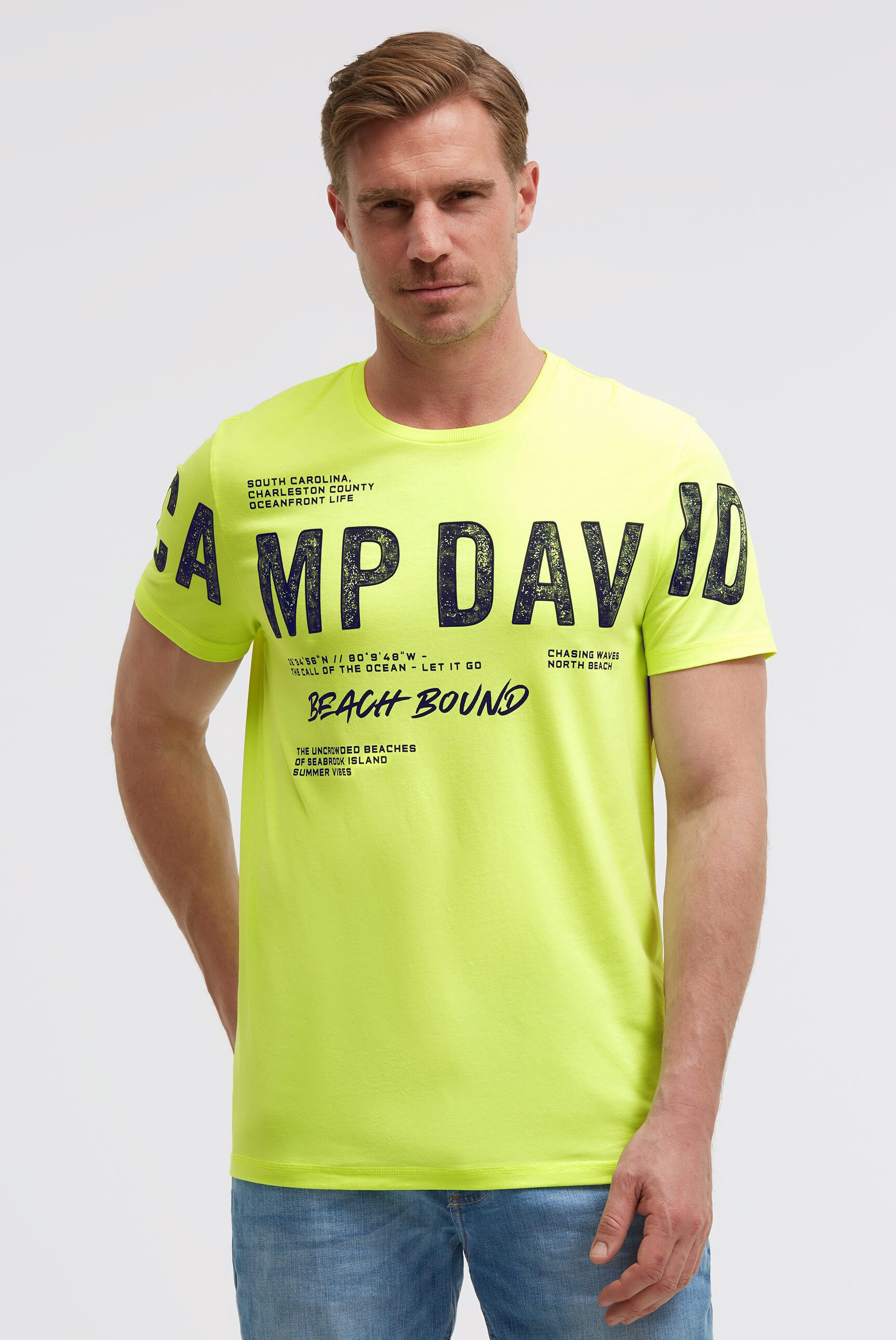 CAMP DAVID Rundhalsshirt mit Baumwolle