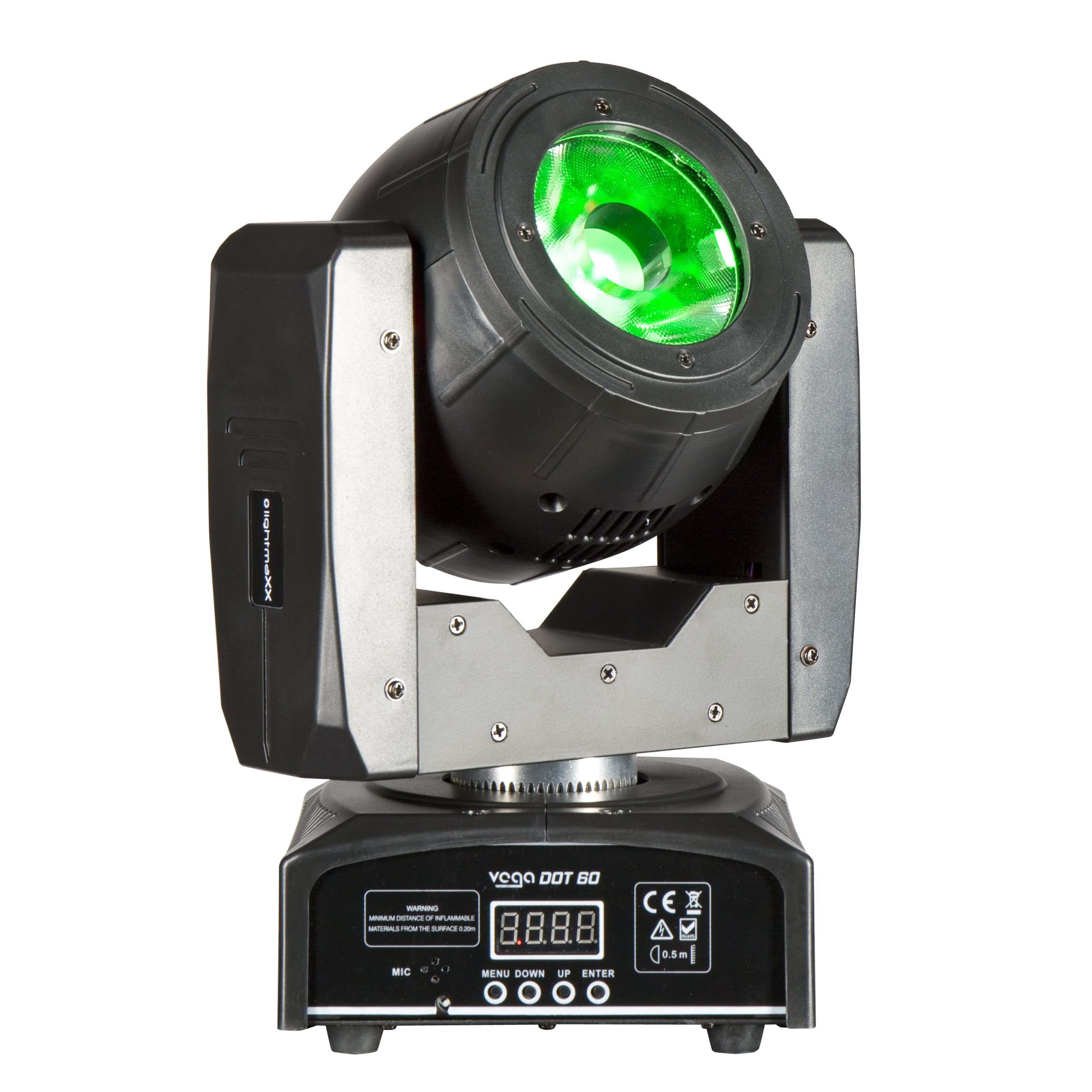 lightmaXX Discolicht, VEGA - Moving DOT Head endless LED RGBW, 4° Beam, 60 PAN