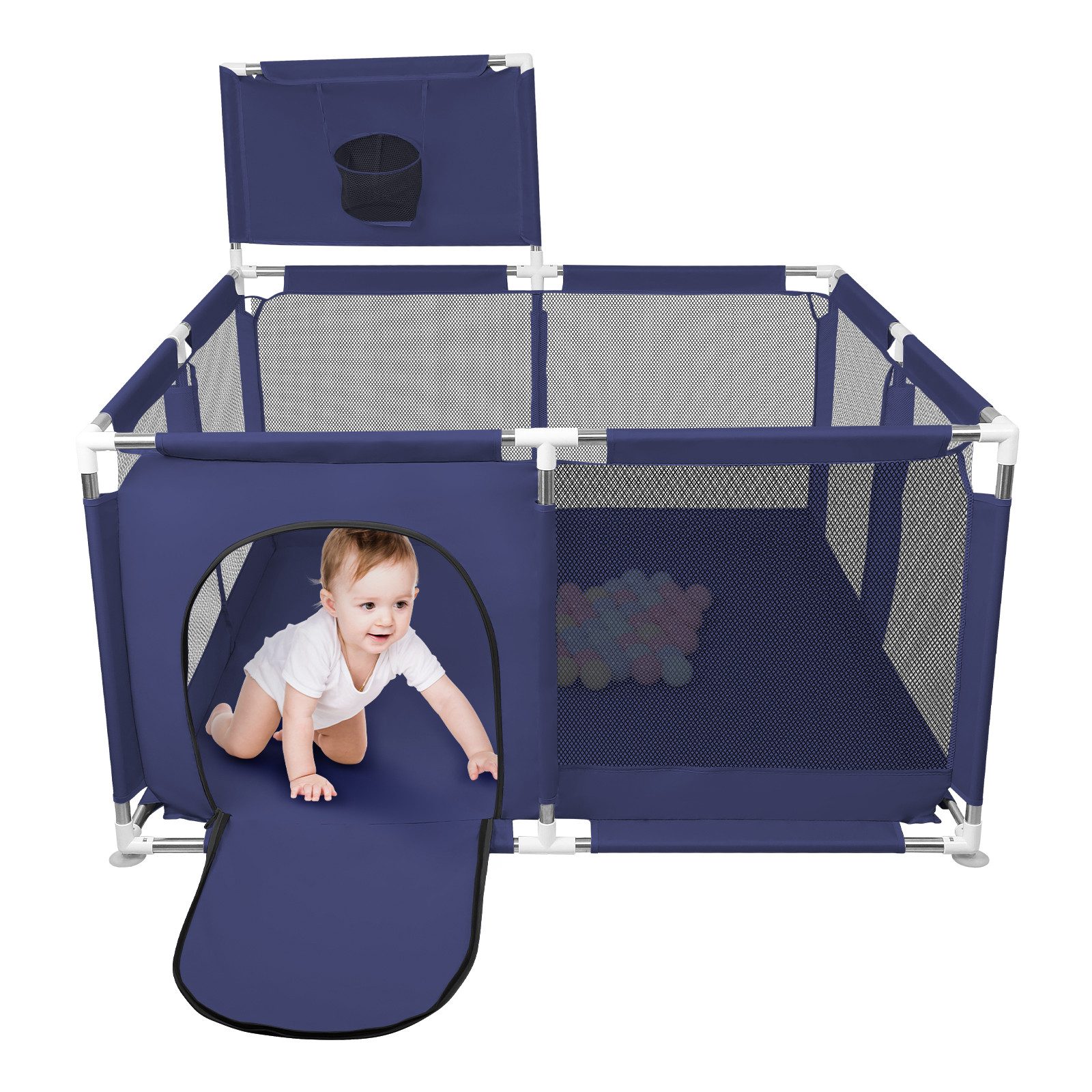 JEOBEST Laufstall Laufstall Baby 126x66cm Laufgitter baby Kinder laufgitter günstig online kaufen