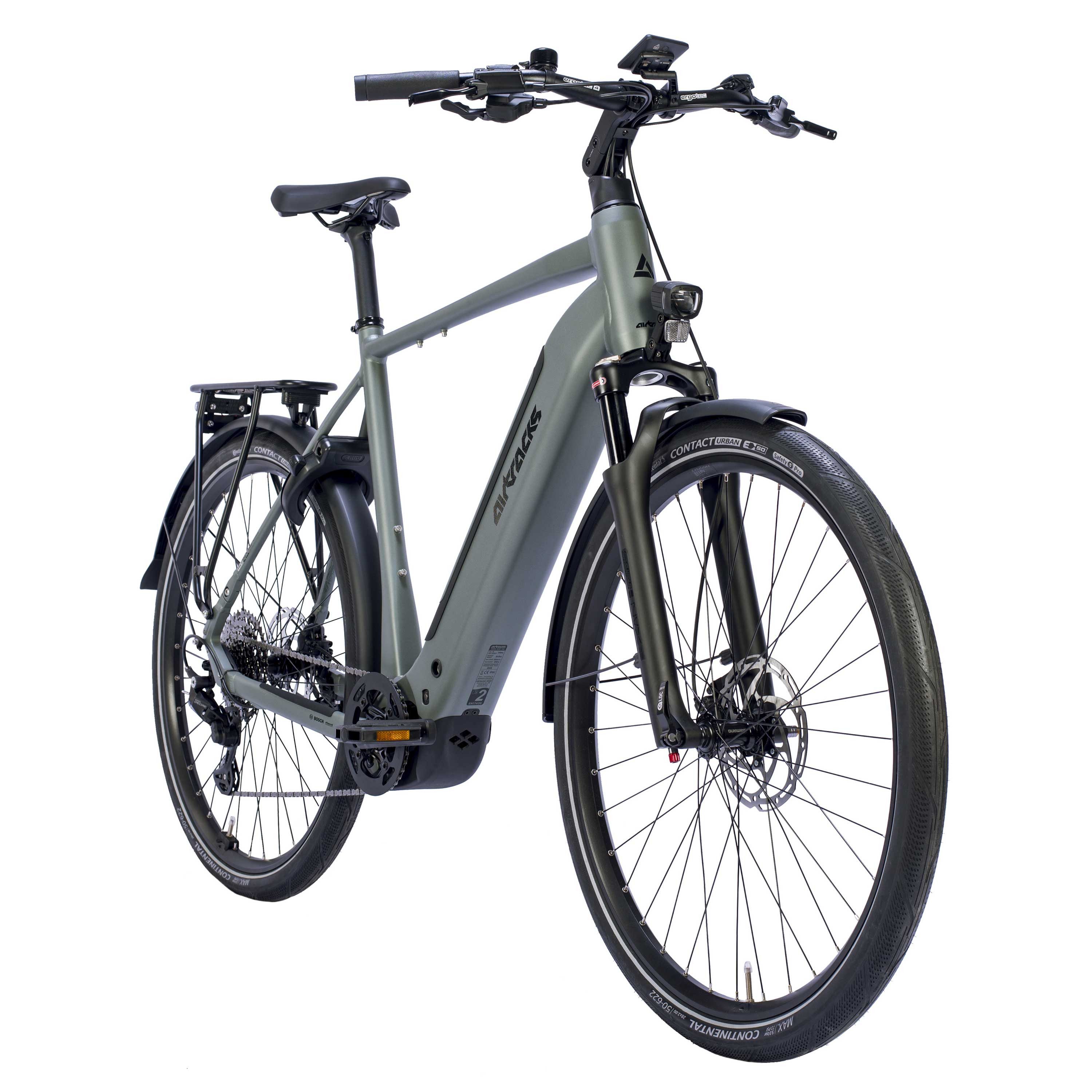 Airtracks E-Bike Trekkingrad 28 Herren E-Bike Trekking Fahrrad TERRA TR2 BOSCH Performance Line PX, 10 Gang Shimano Deore RD-M5130 SGS, Linkglide, 10-fach Schaltwerk, Kettenschaltung, Mittelmotor, 600 Wh, Trekking Fahrrad SHIMANO DEORE 52cm 56cm 60cm
