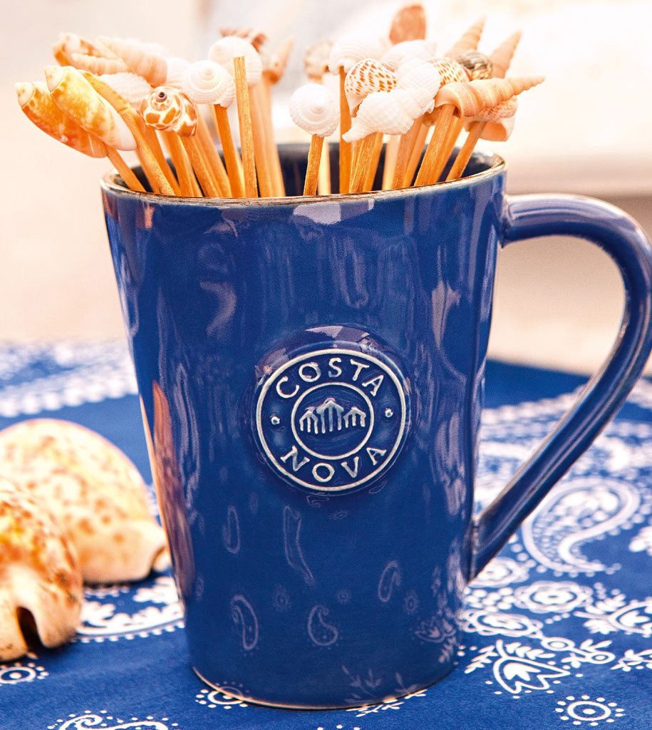 Costa Nova Tasse Nova Dunkelblau, Costa Nova, 36 cl, 1-tlg., Keramik, mit Henkel