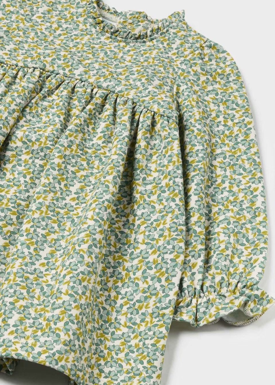Mayoral A-Linien-Kleid Gemustertes Baby-Kleid mit Rüschen (292616)