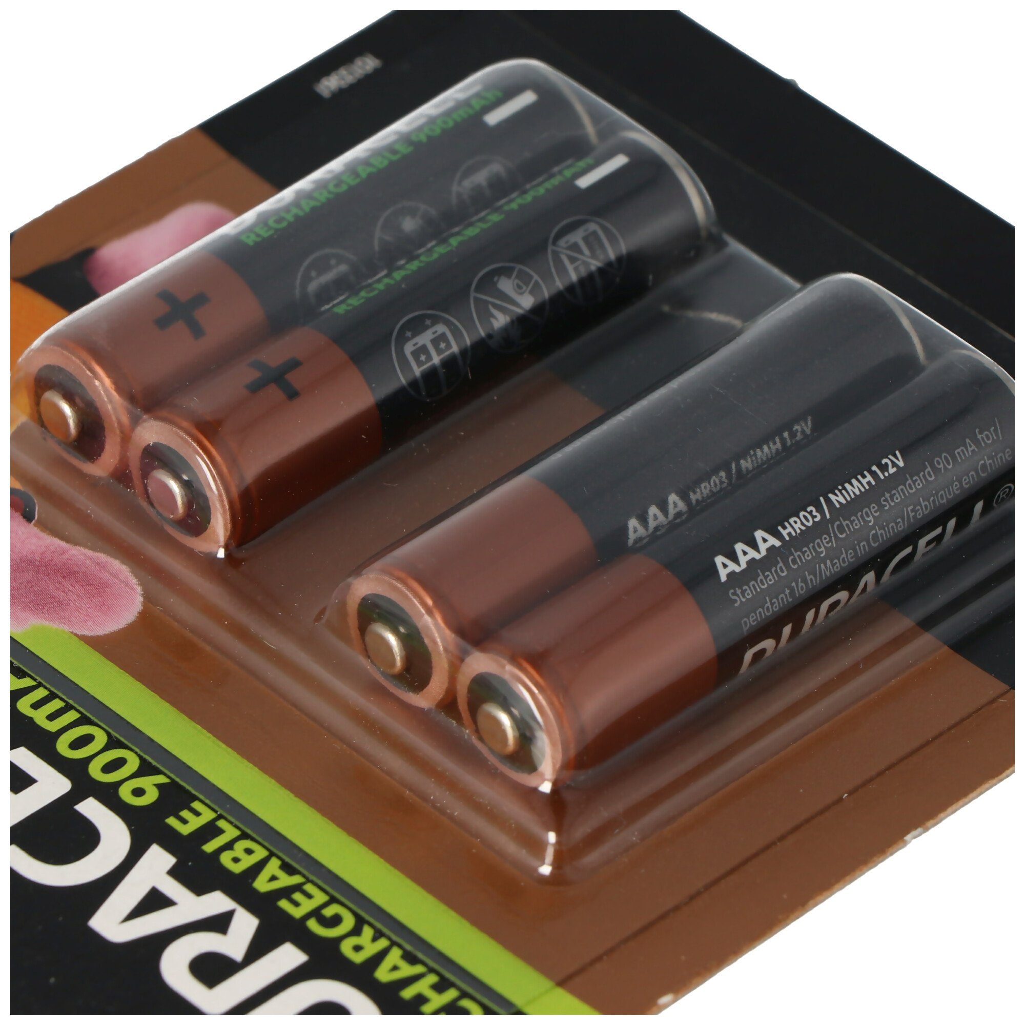 Duracell Duracell Recharge Ultra AAA Akku NiMH Micro mit bis zu 850mAh bis 900 Akku 850 mAh (1,2 V)