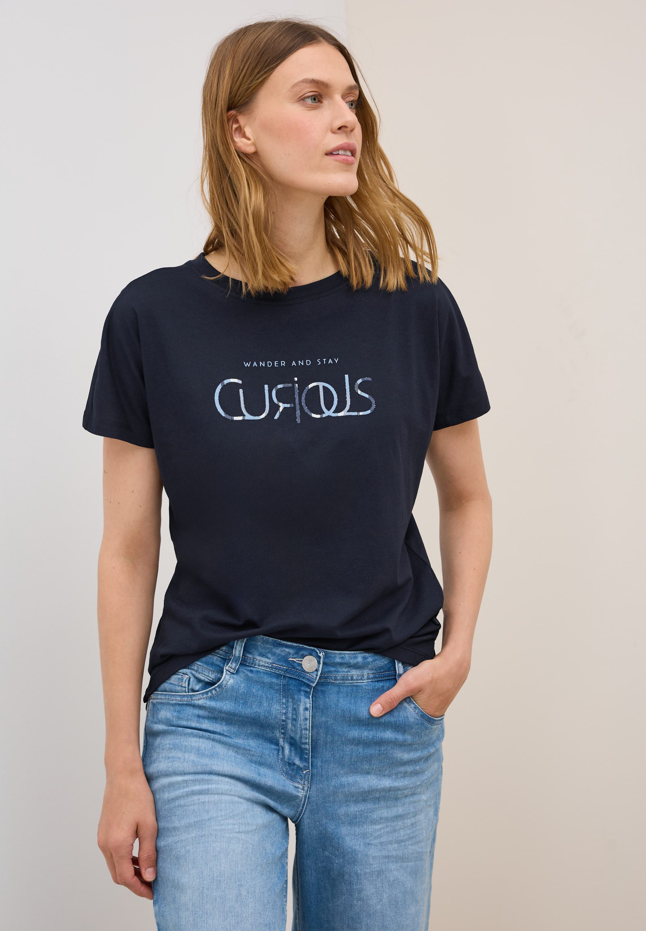 CECIL T-Shirt mit Wording günstig online kaufen