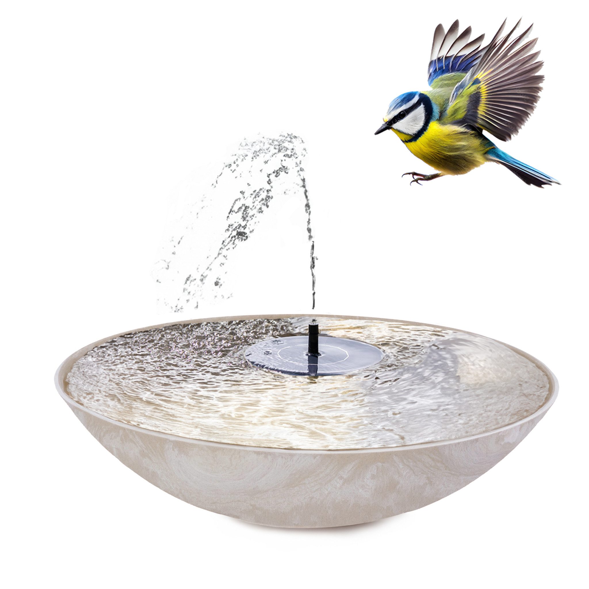 matches21 HOME & HOBBY Wasserspiel Solar-Brunnen Set für draußen - 45 cm Sc günstig online kaufen