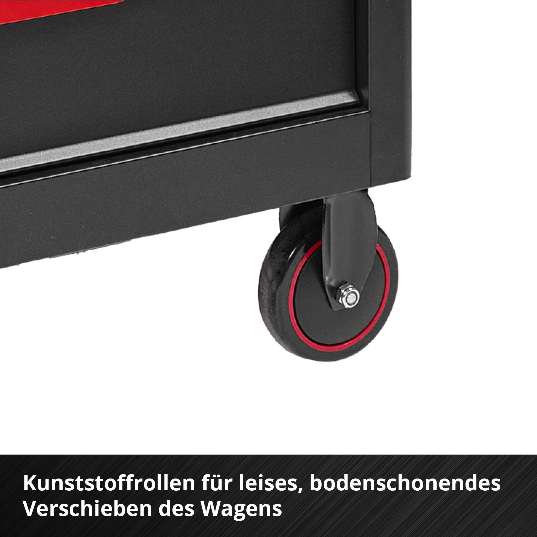 Einhell Werkstattwagen unbestückt (6 Schubladen, Interlock, kugelgelagert), max. Traglast:135 kg, 1-tlg. Werkzeugset