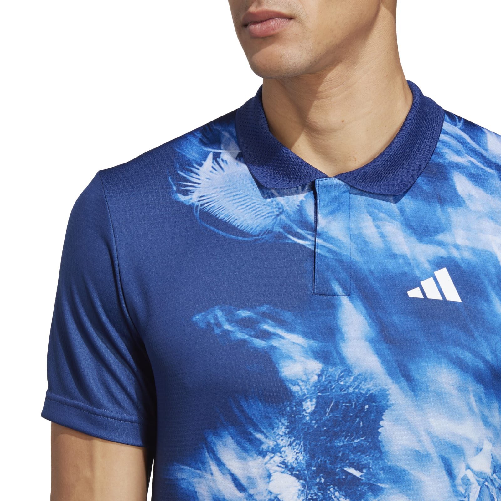 adidas Performance Poloshirt Melbourne Tennis Heat.Rdy Freelift blau Herren