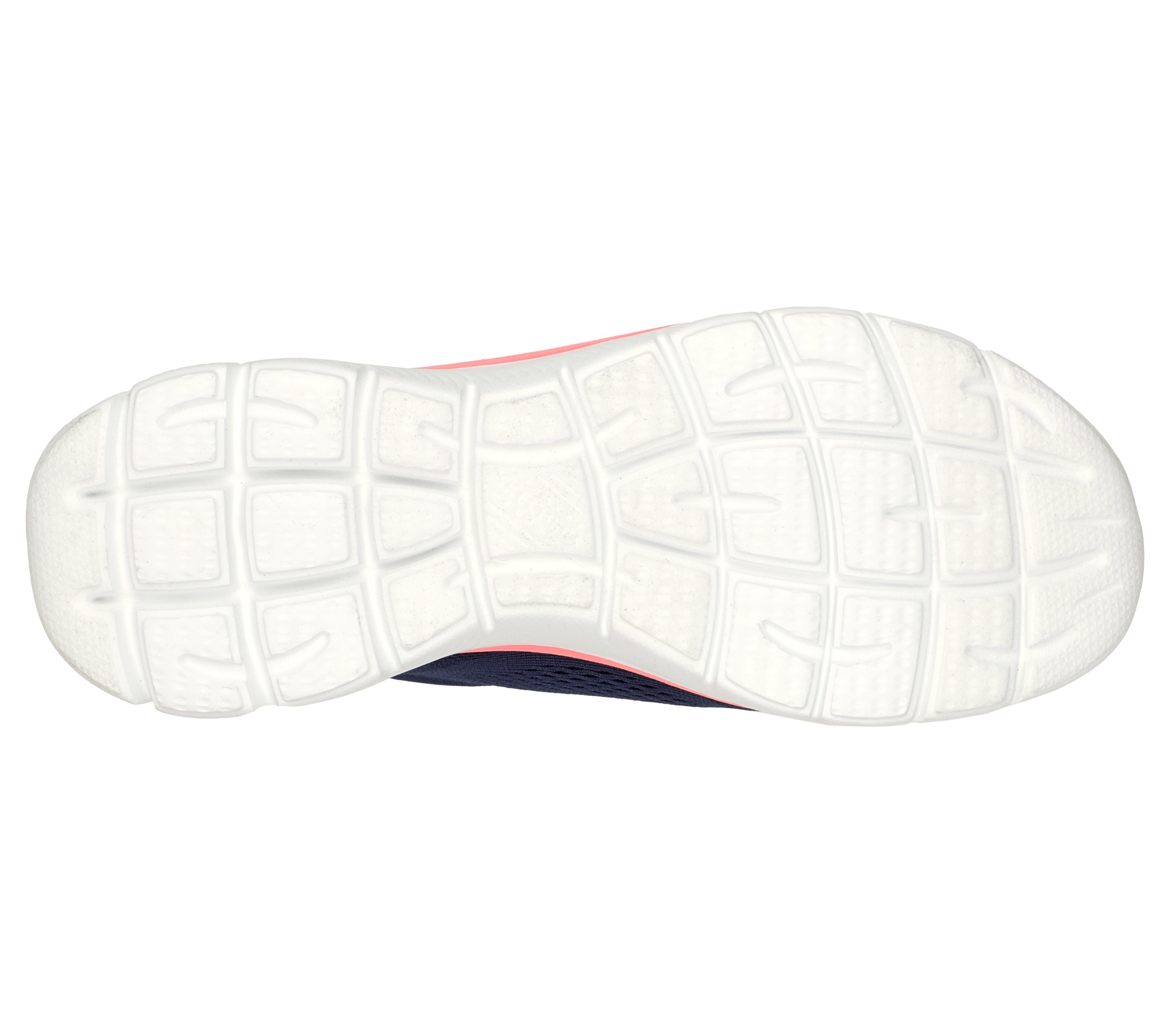 Komfort-Innensohle Marineblau Neon-Pink Memory VIEWS / Skechers Foam SUMMITS PERFECT Gepolsterte Sneaker