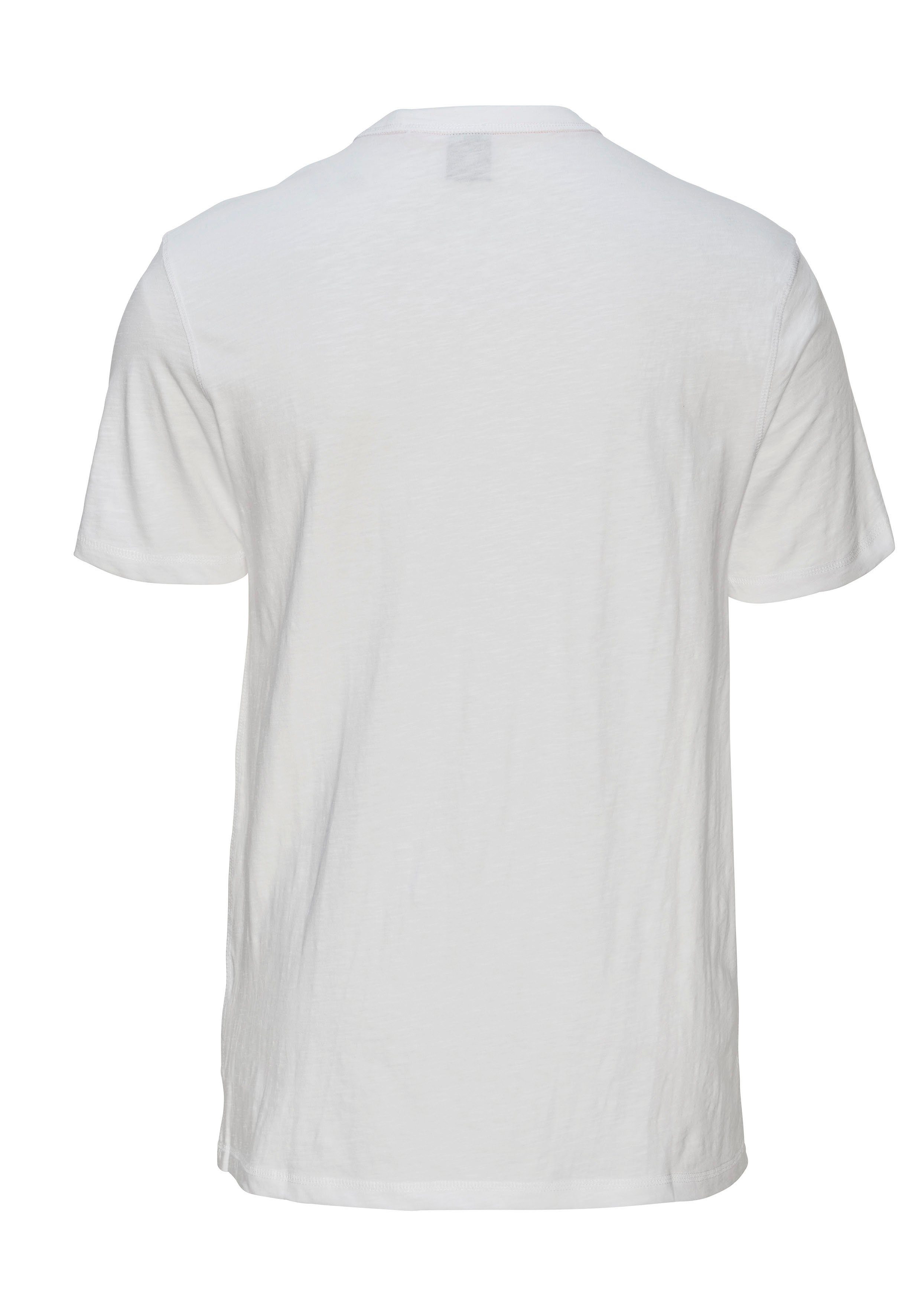Rundhalsausschnitt ORANGE Tegood 100_White T-Shirt BOSS mit