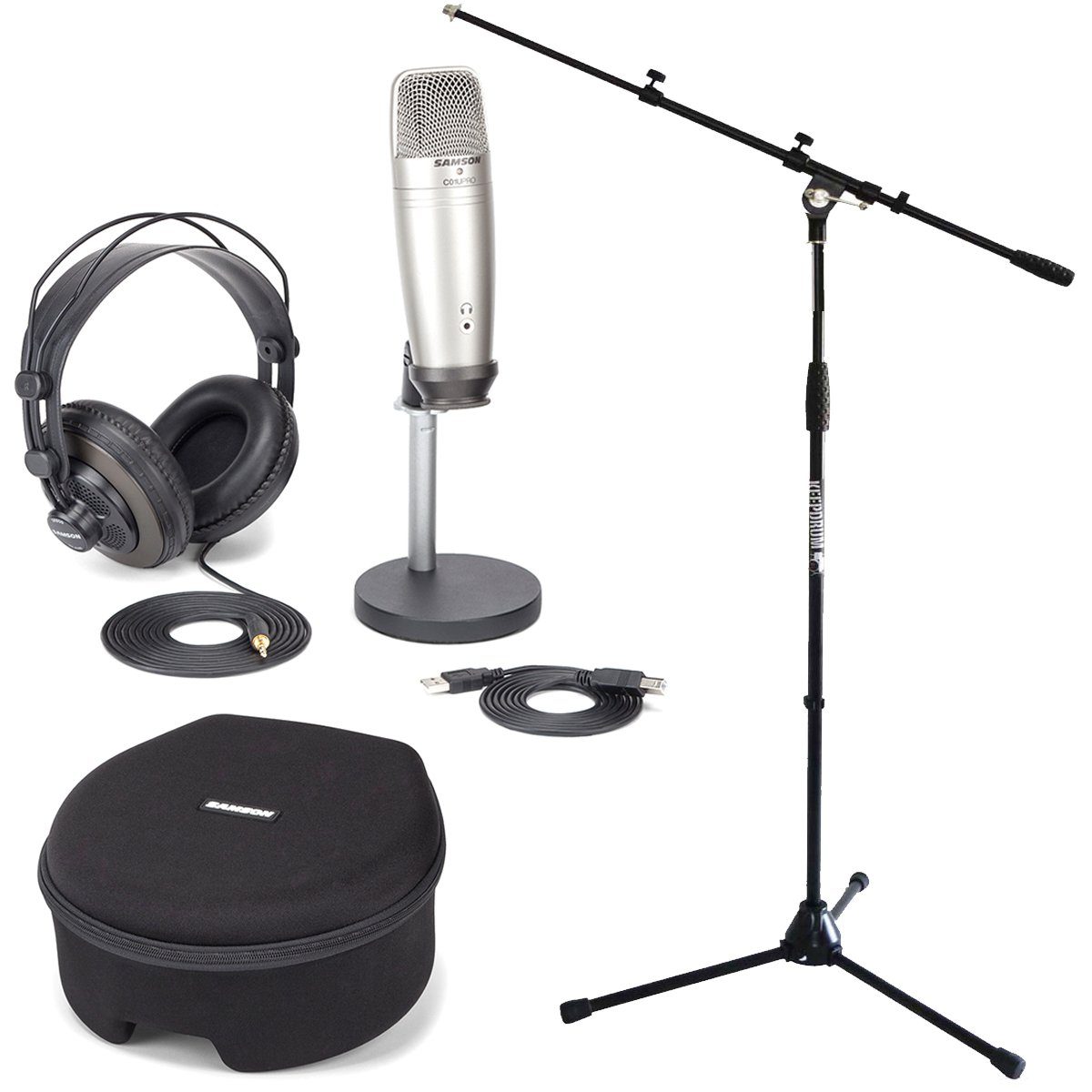 Samson Mikrofon Samson C01U Pro Podcast Set + Mikrofon-Stativ