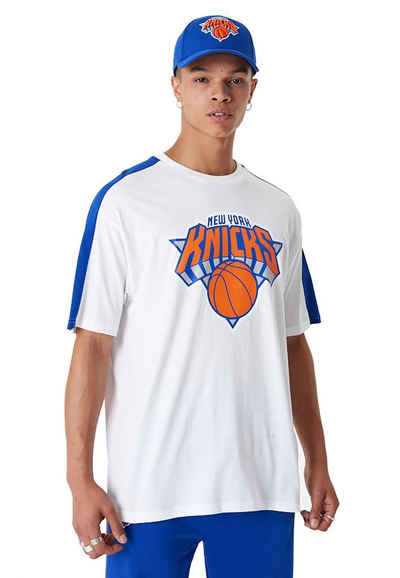 New Era T-Shirt New Era Herren T-Shirt NBA COLOUR BLOCK OS NY KNICKS TEE White Weiß