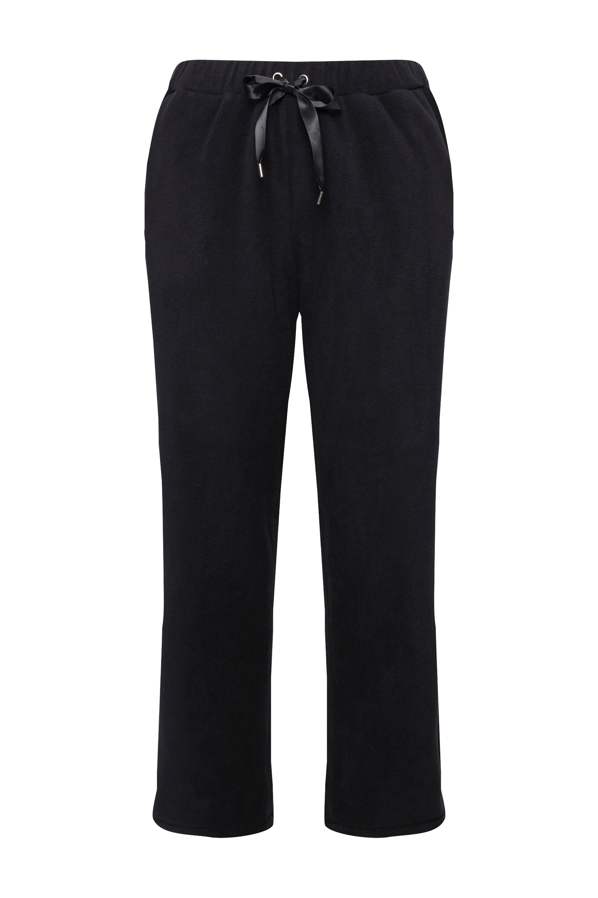 Ulla Popken Funktionshose Loungewear-Fleecehose gerades Bein günstig online kaufen