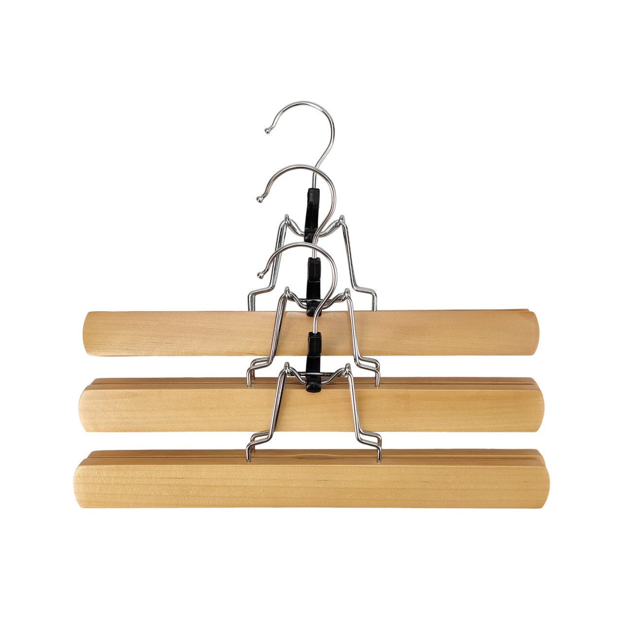 Trend Line Kleiderbügel TrendLine Hosenklemmbügel 3er Pack Holz natur günstig online kaufen