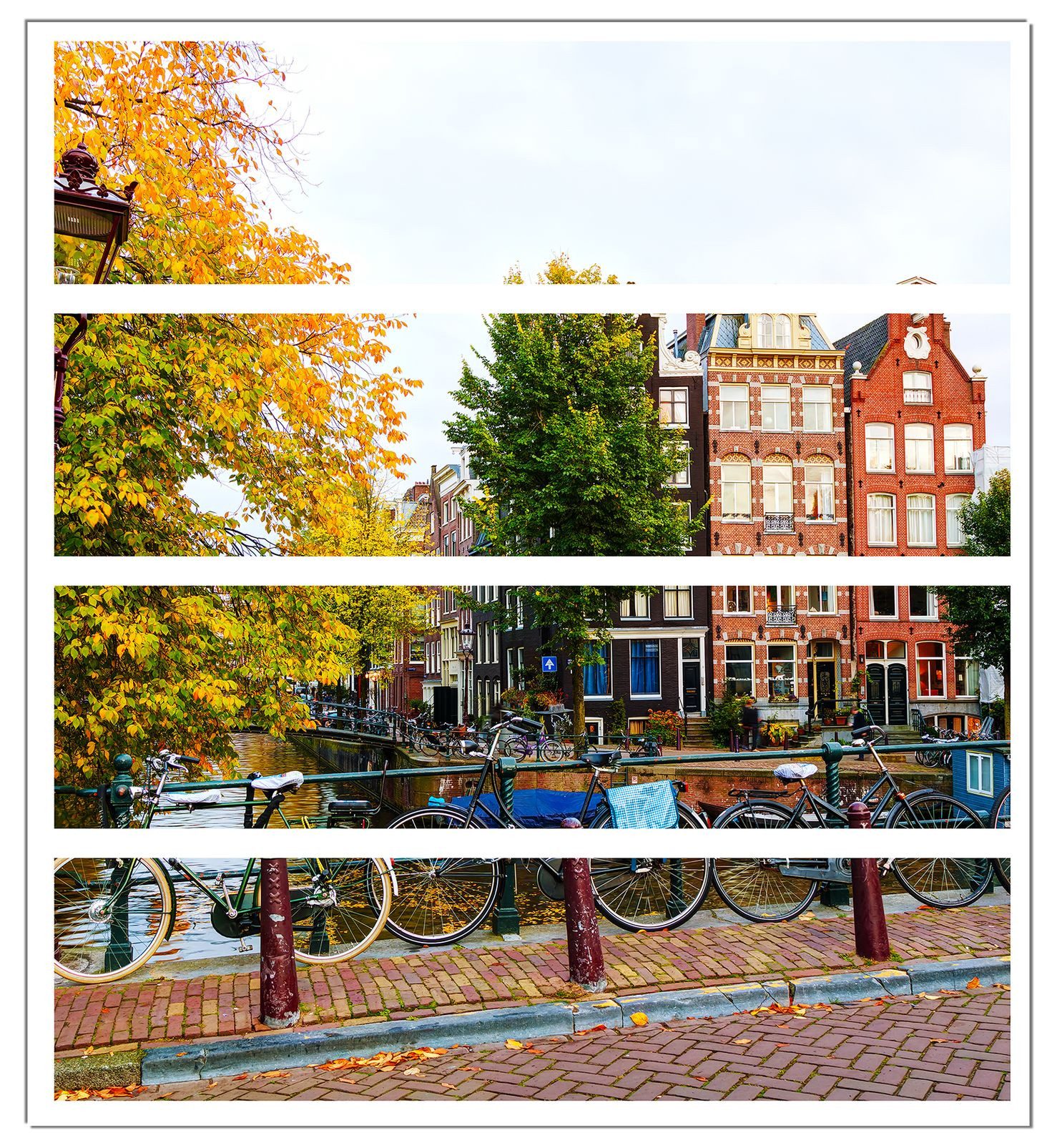 Wallario Möbelfolie Herbst in Amsterdam