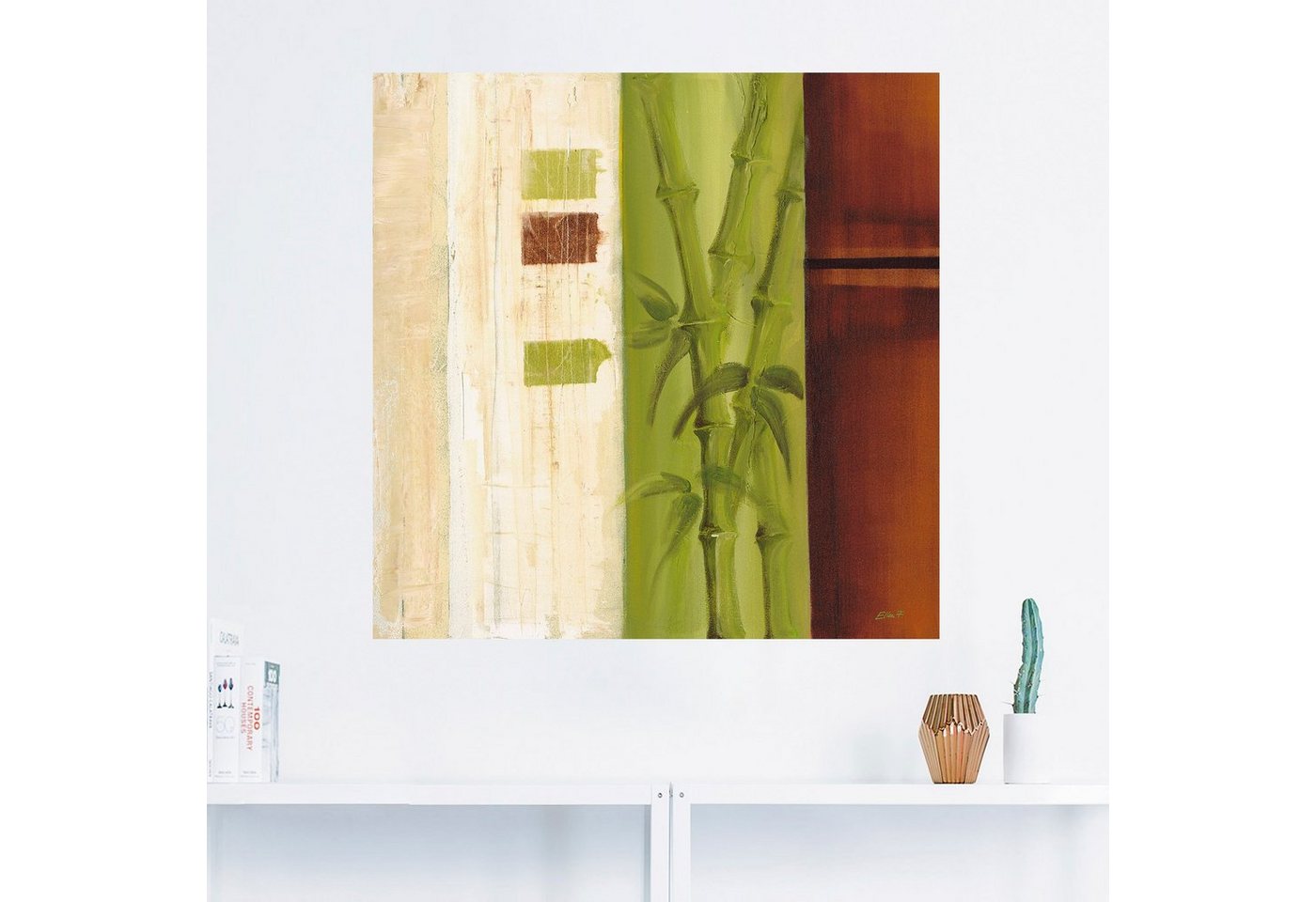 Artland Wandbild »Bambus I«, Gräser (1 Stück), in vielen Größen & Produktarten - Alubild / Outdoorbild für den Außenbereich, Leinwandbild, Poster, Wandaufkleber / Wandtattoo auch für Badezimmer geeignet-HomeTrends