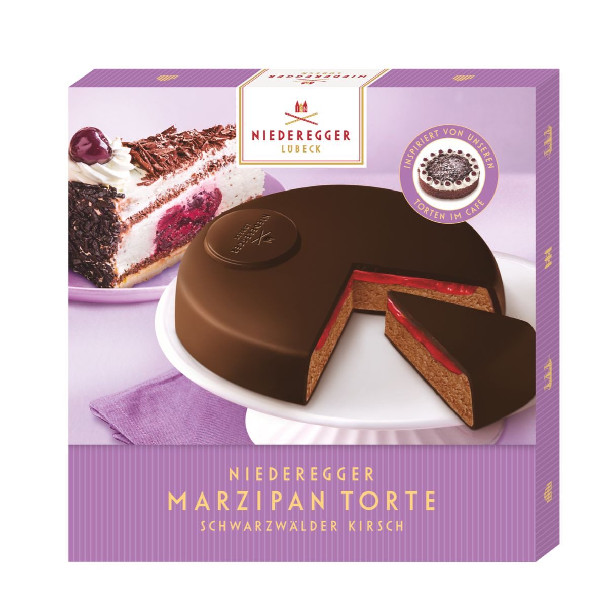Niederegger Süßigkeit Niederegger Marzipan Torte Schwarzwälder Kirsch, 185 g
