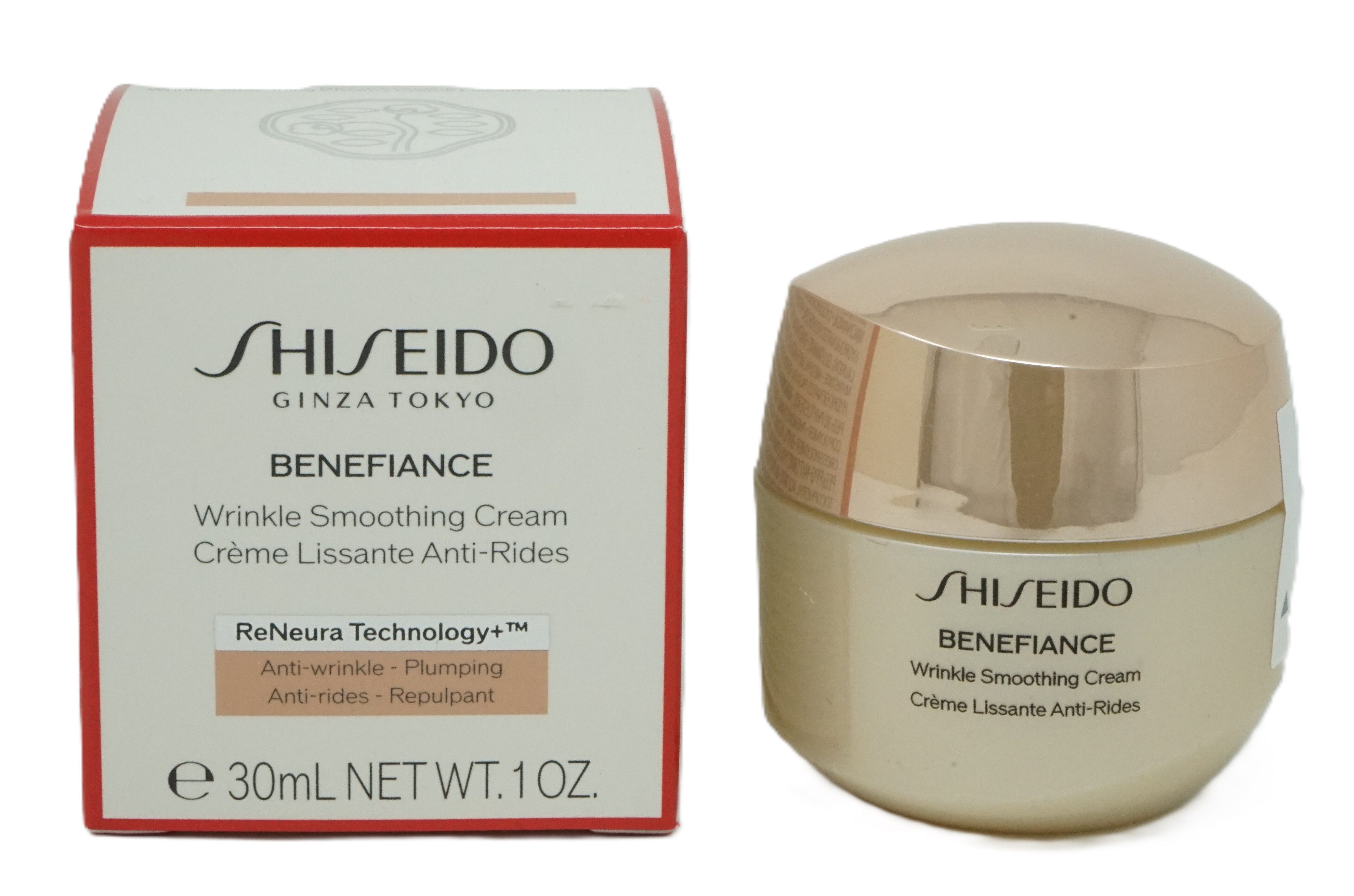 Gesichtsgel Shiseido Ginza Tokyo Benefiance Wrinkle Smoothing Cream 30 ml