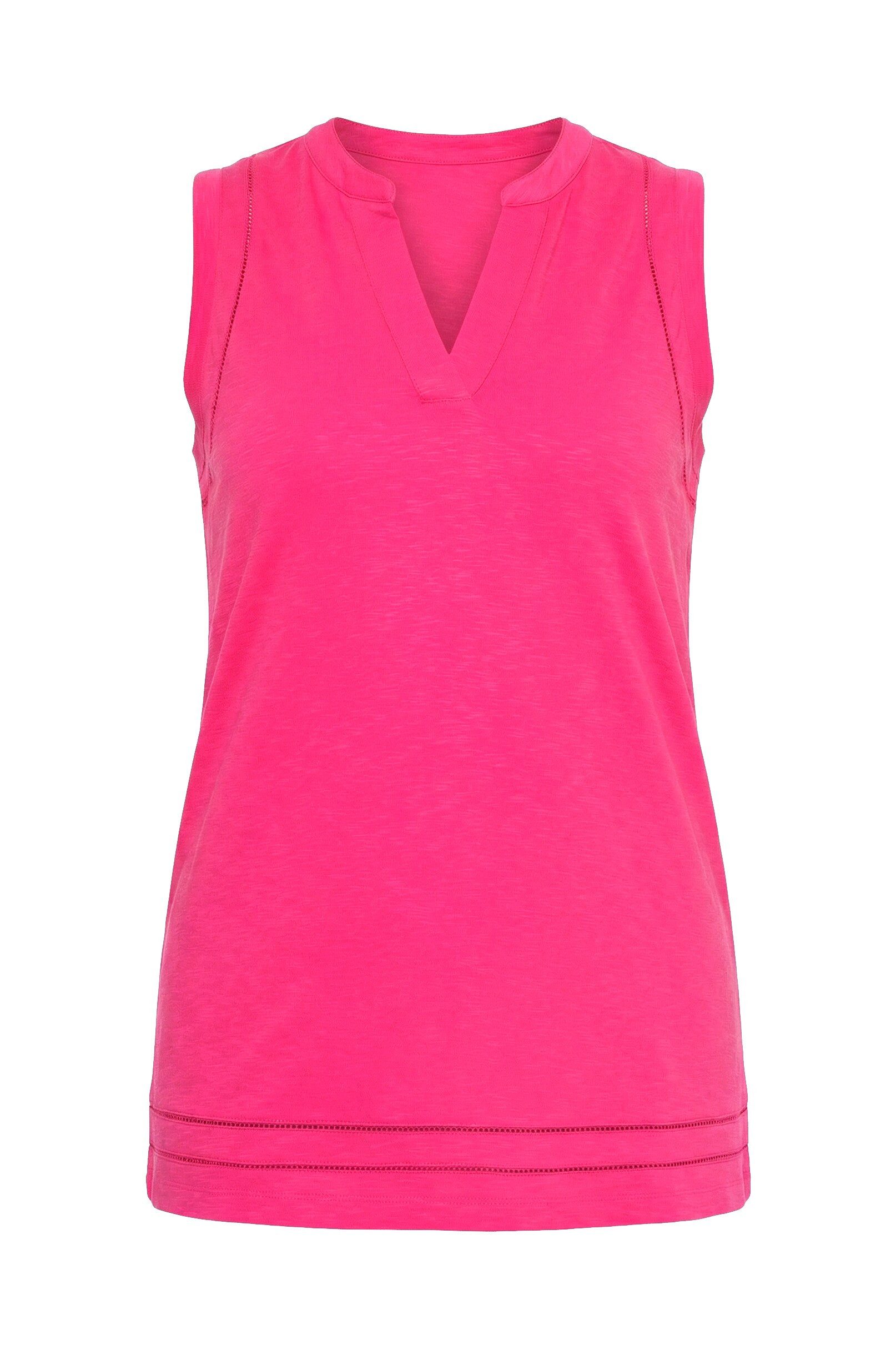 MIAMODA Longtop Top A-Linie Spitzenbänder
